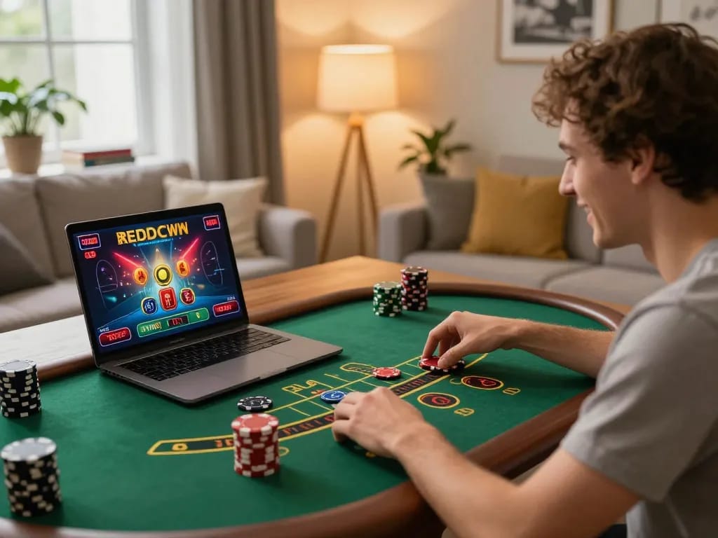 Experience thrilling moments with f168 through live online blackjack gameplay, featuring an immersive home setting