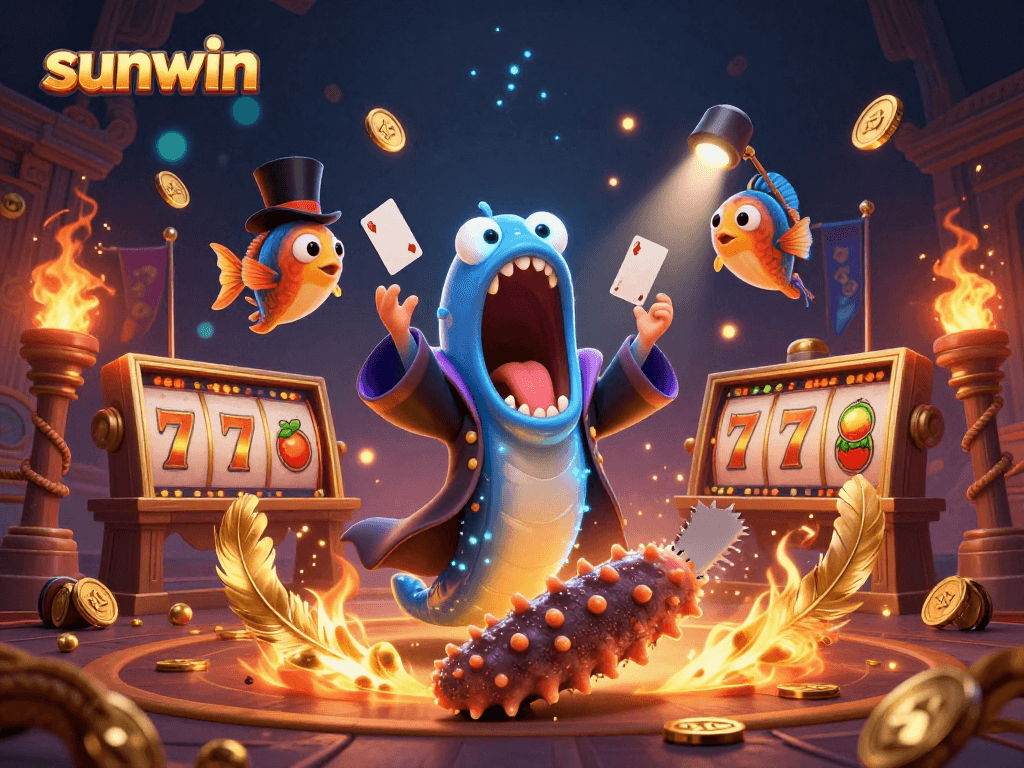 Engage in thrilling card tricks and slot games with sunwin's unique underwater casino experience.