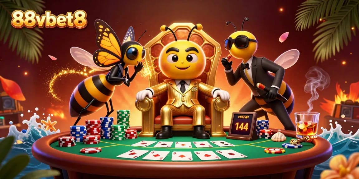 Winning at 88vbet8 with exciting poker battles featuring animated characters.