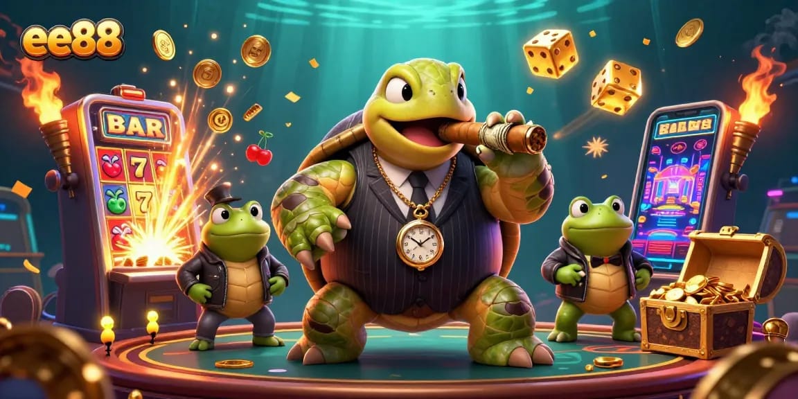 Experience thrilling gameplay at ee88 with vibrant casino graphics featuring a colorful slot machine.