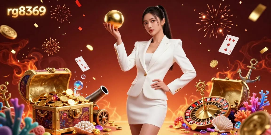 Experience winning strategies with rg8369 in a vibrant casino scene, showcasing roulette and luxurious elements.