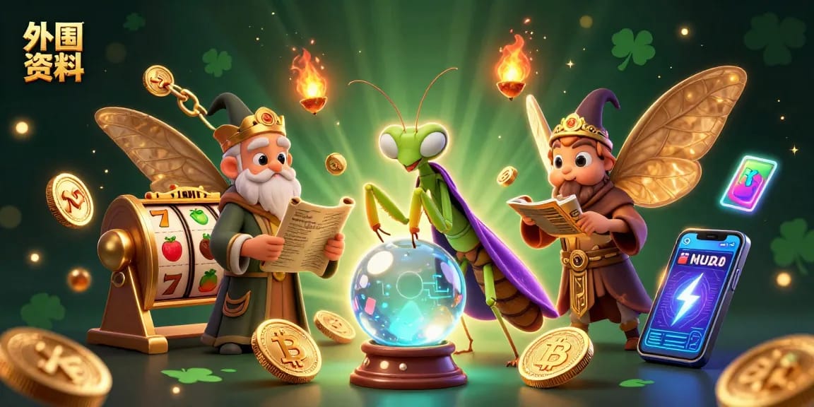 Engage with 外围资料 through vibrant 3D illustration showcasing gambling elements and enchanting characters.