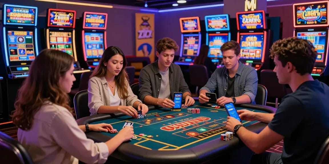 Engaged players at a vibrant online casino using credit cards, showcasing the excitement and opportunities available at https://fimltd.co.uk.