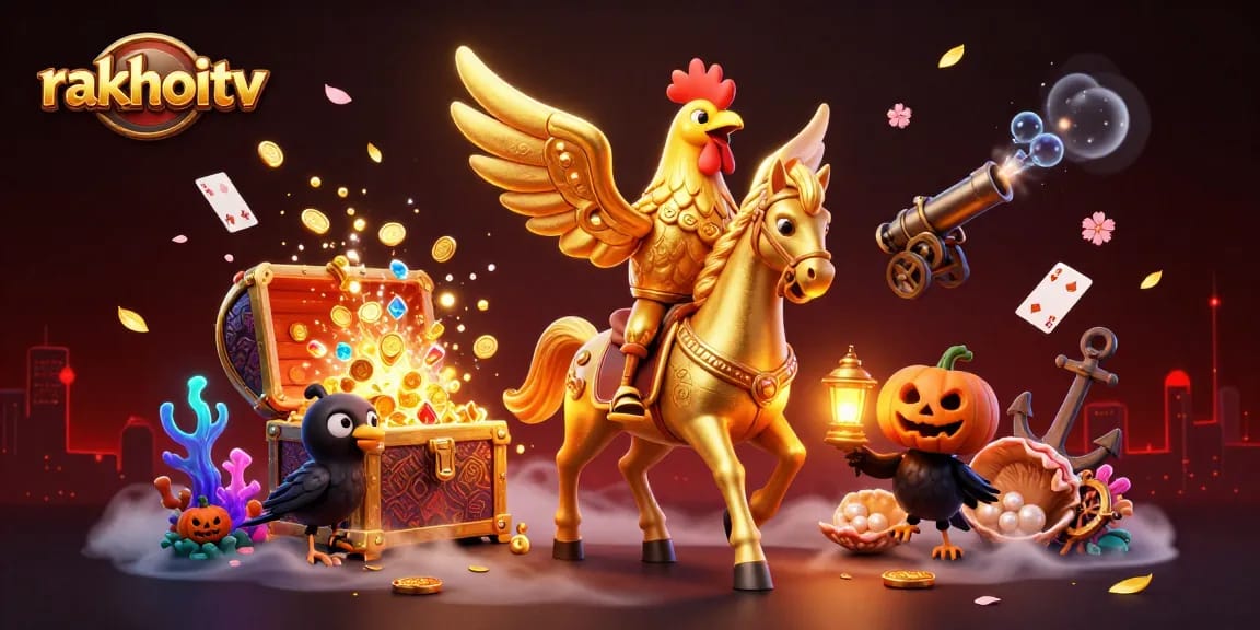 Experience thrilling action with rakhoitv in a vibrant casino scene featuring golden elements and dynamic gameplay.