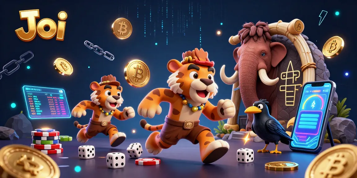 Engage in exciting video chat with Joi in a vibrant casino setting using immersive 3D artwork.