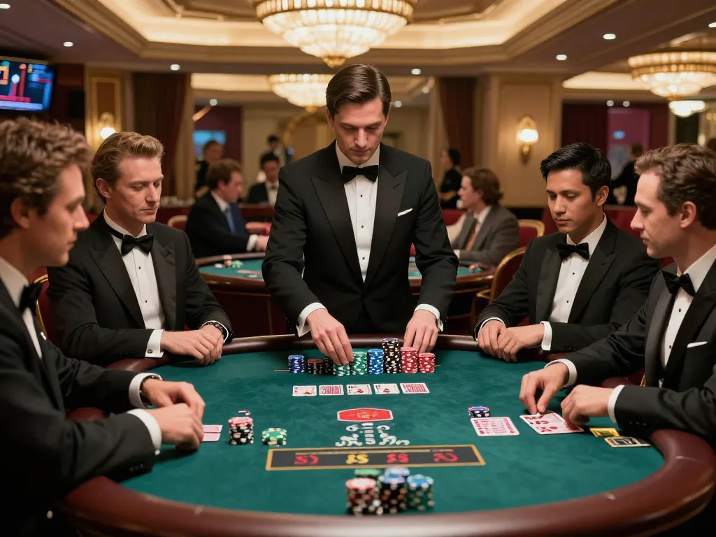 Players enjoying a thrilling blackjack game at 79win casino, showcasing strategy and excitement.
