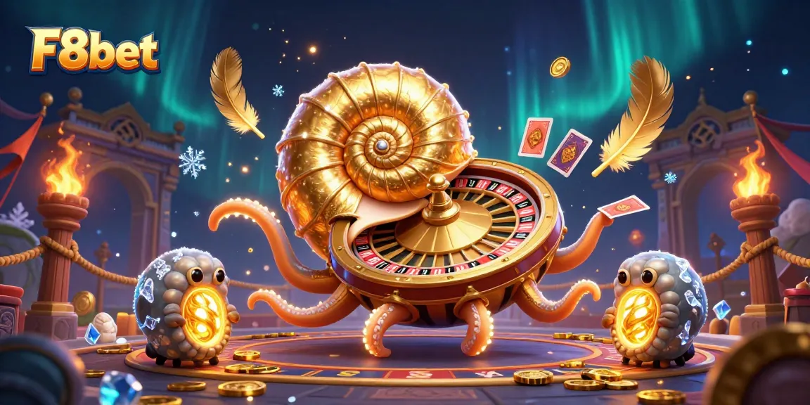 Experience thrilling gameplay at F8bet with a vibrant casino scene featuring ancient characters and dynamic game elements.