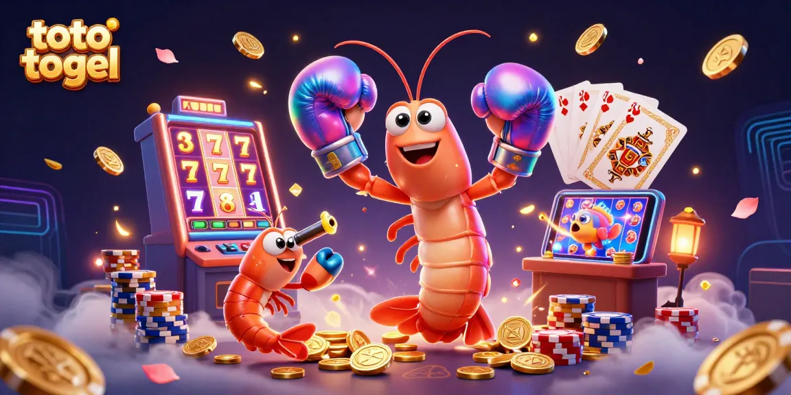Engage with the exciting world of toto togel through vibrant casino elements and characters.