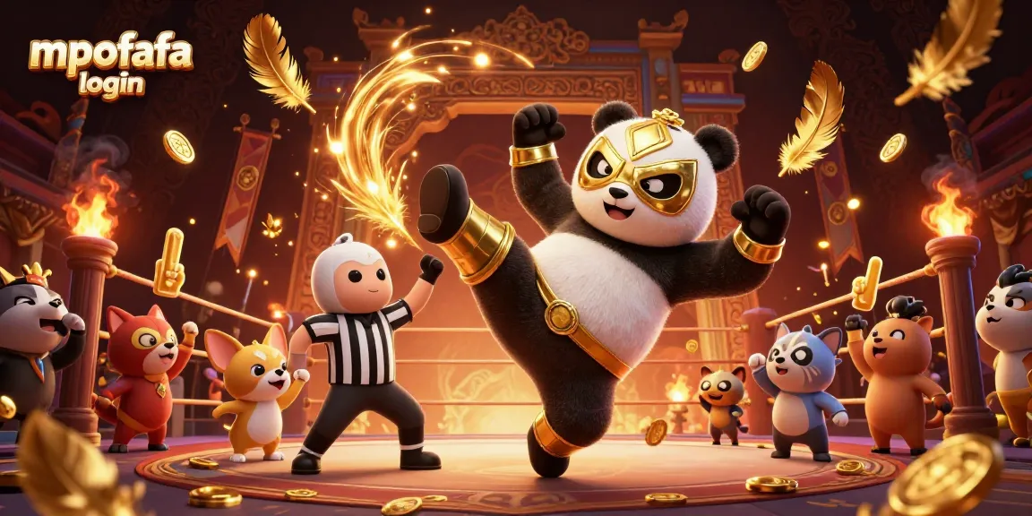 Experience the excitement of mpofafa login with vibrant characters in a dynamic 3D casino scene.
