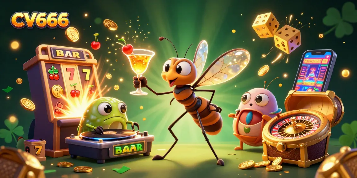 Experience the thrill of CV666 with a dynamic casino scene featuring a vibrant jackpot explosion and engaging characters.