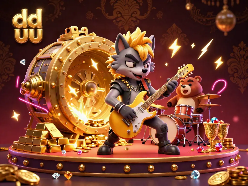Experience the excitement of dd uu with a glamorous casino scene featuring vibrant characters and rich gaming elements.