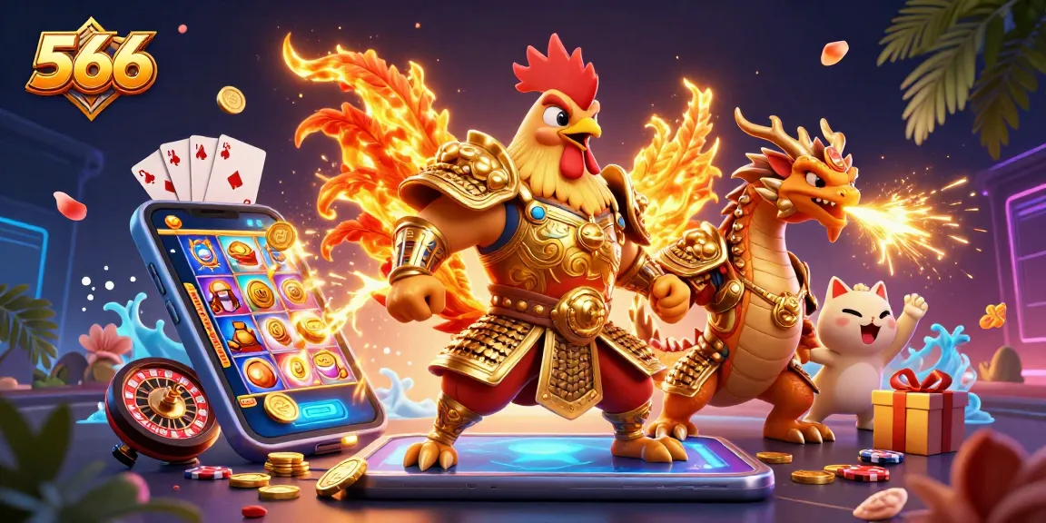 Engage with thrilling casino action at 566 featuring dynamic characters and vibrant gaming elements.
