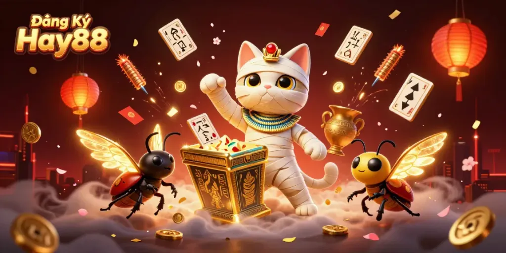 Experience Đăng Ký Hay88 with an engaging 3D illustration of a vibrant casino scene.