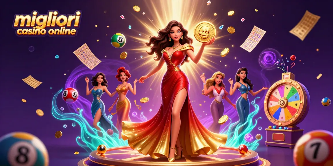 Interagisci con i migliori casino online attraverso illustrazioni vivaci che mostrano un'eccitante esperienza di gioco.