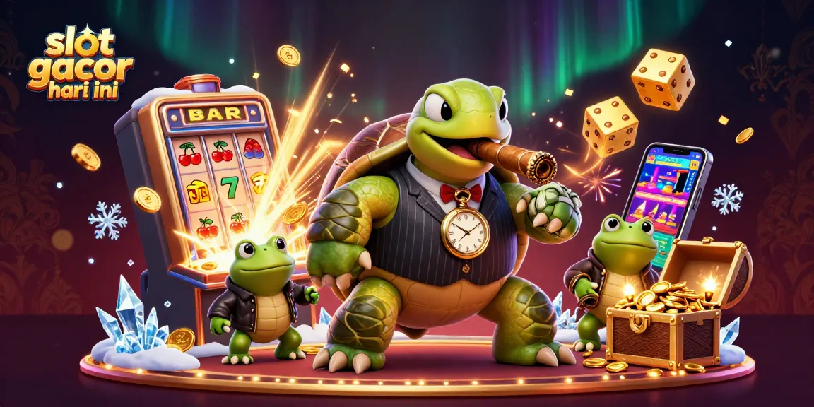 Experience winning action with slot gacor hari ini, featuring lively casino characters and vibrant game elements.