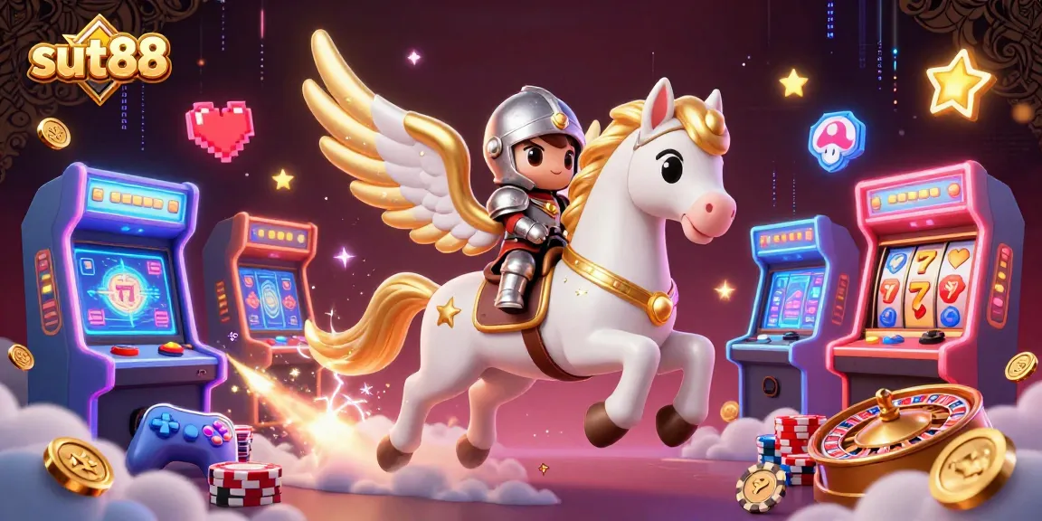 Sculpting thrilling casino adventures with sut88 featuring a celestial horse and arcade games
