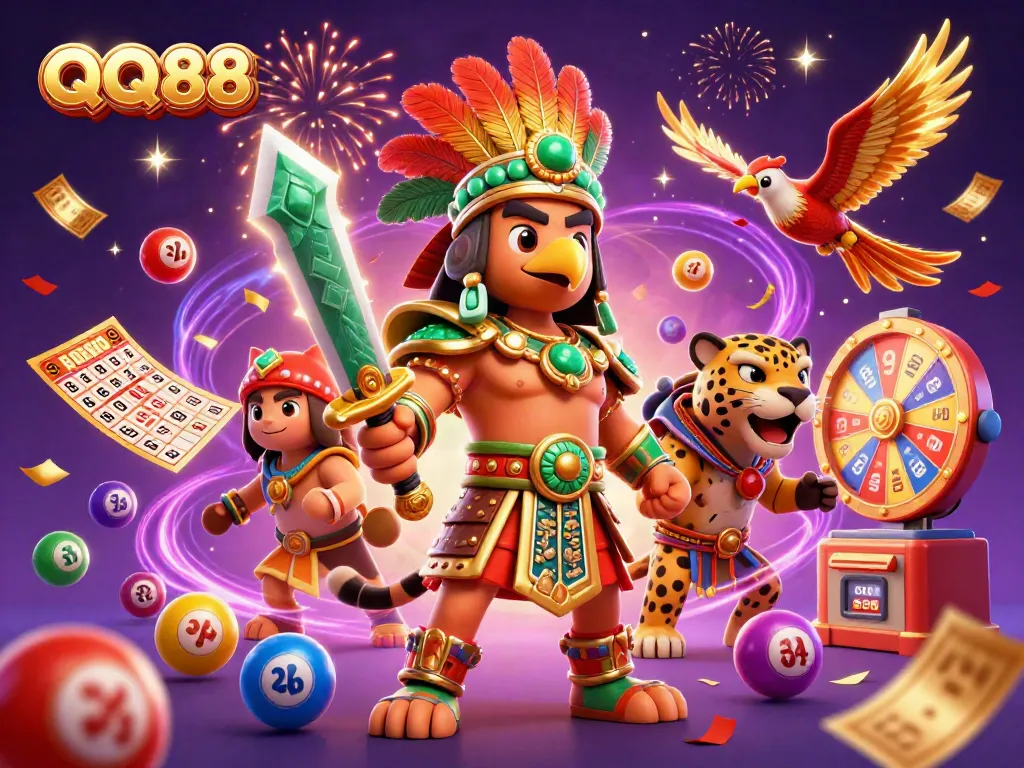 Experience the excitement of QQ88 with vibrant lottery elements and dynamic casino action.