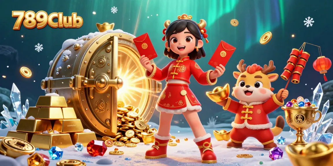 Experience winning at 789Club with vibrant casino games and dynamic festive illustrations.