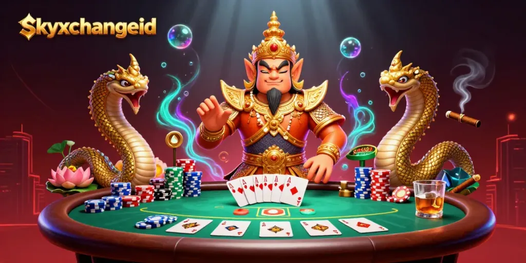 Engage in thrilling betting action with skyxchangeid featuring vibrant gaming elements and characters.
