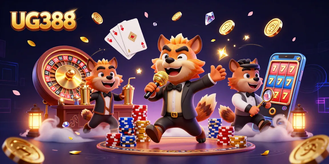 Experience exciting moments at UG388 with a vibrant casino scene filled with laughter and thrilling games.