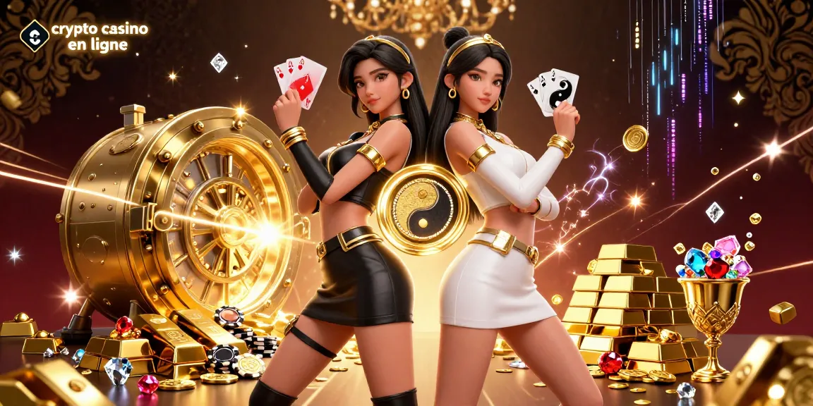 Experience the excitement of crypto casino en ligne with dynamic twin dealers showcasing elite gaming elements and luxury.
