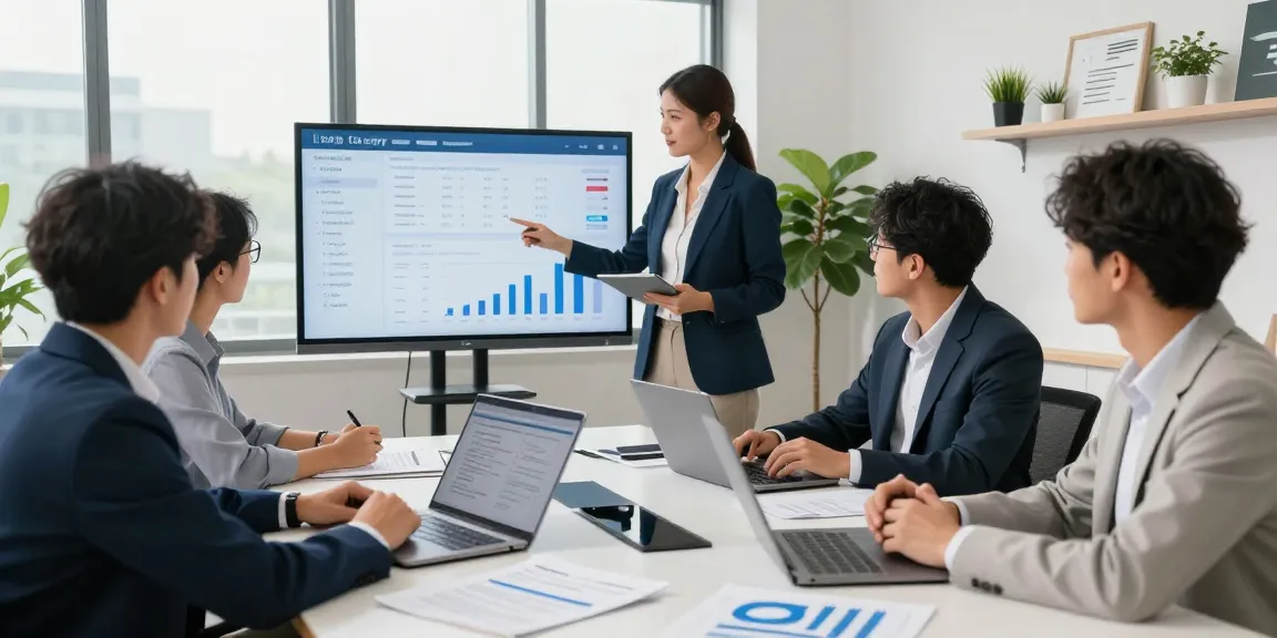 modernes Inkassobüro team collaborating on debt recovery strategies