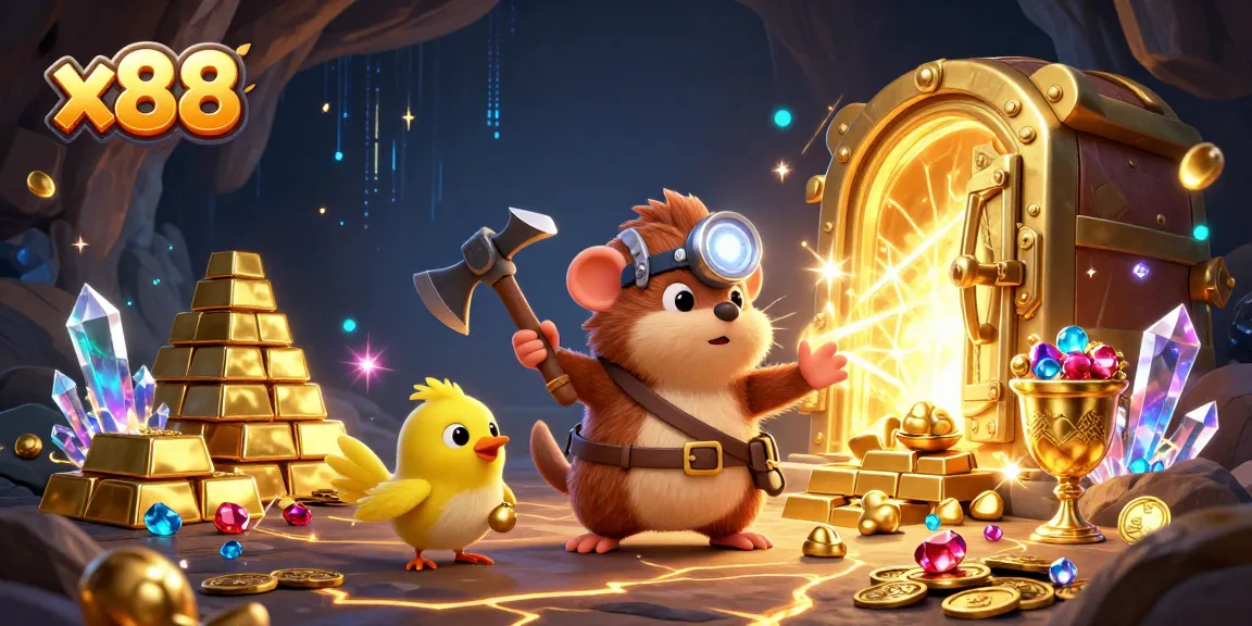 X88 offers thrilling gameplay with vibrant treasures and dazzling gems in an immersive casino world.