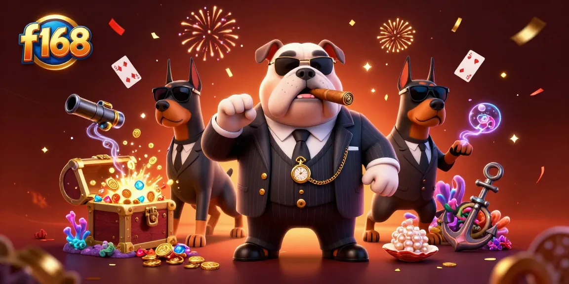Experience thrilling gambling action at f168 with a vivid 3D casino scene featuring vibrant characters and game elements.
