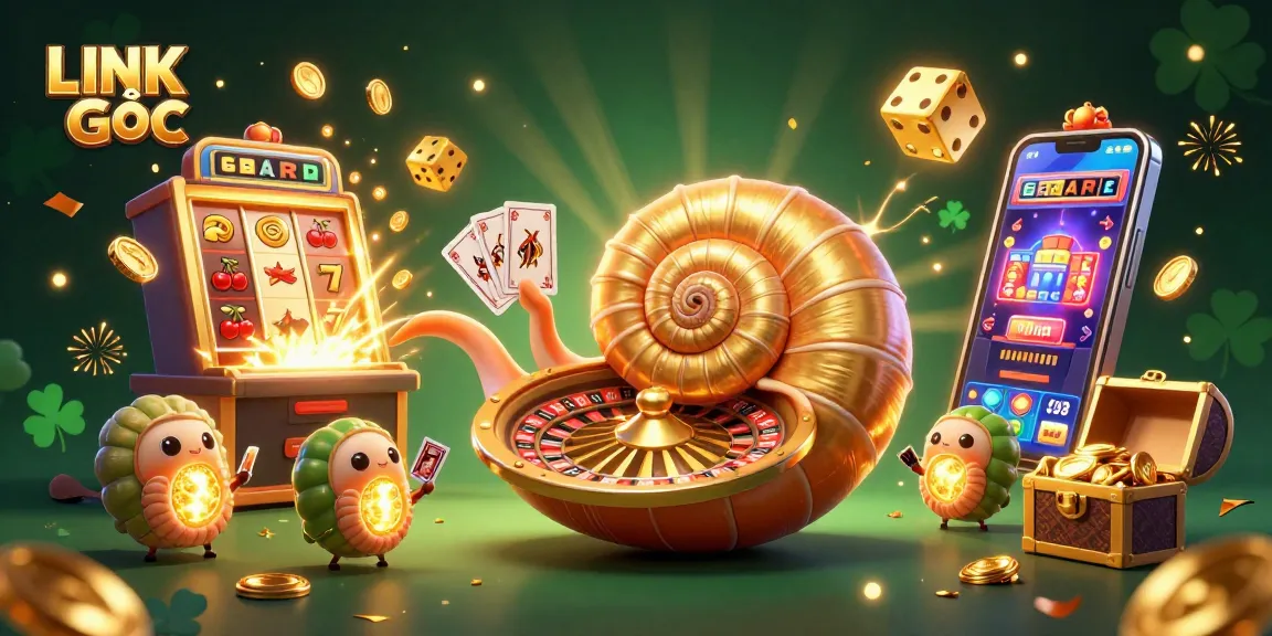 Experience exhilarating spins and wins with LINK GỐC in this dynamic casino scene.