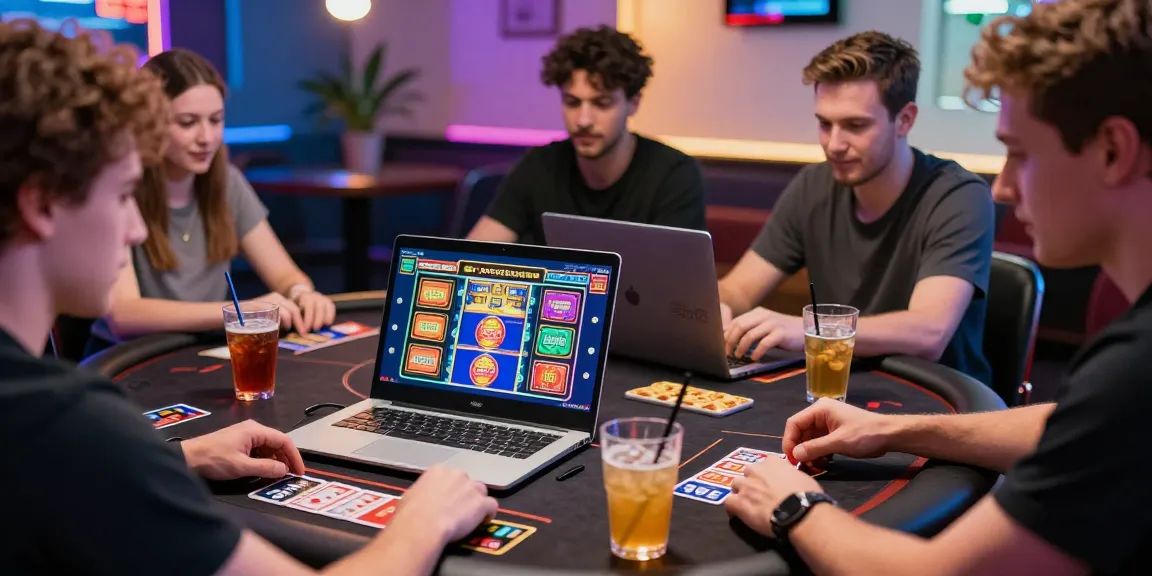 Dynamic gaming scene with UK players enjoying credit card casinos on https://euf.co.uk, showcasing vibrant interaction and excitement.