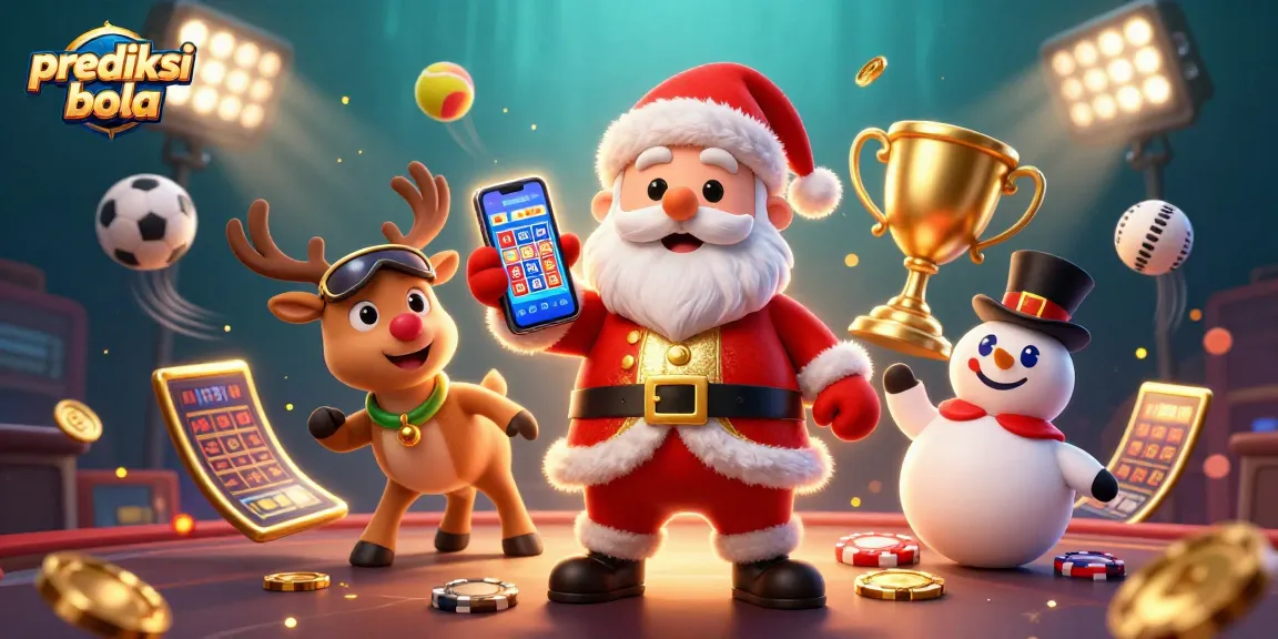 Engage in exciting prediksi bola activities with colorful characters and dynamic sports elements in a vibrant setting.