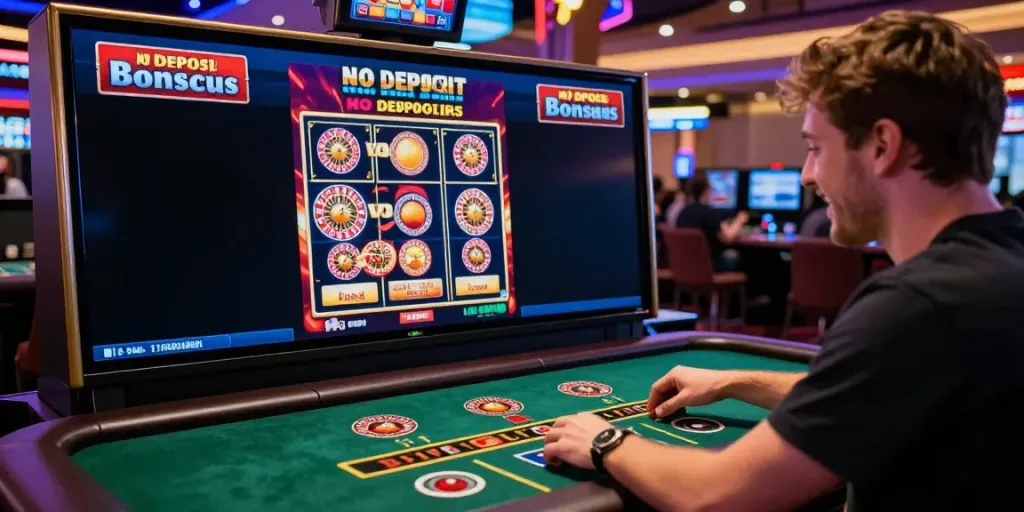 Player enjoying Casinos Sans depots in a vibrant online casino environment with bonus promotions.