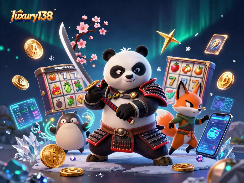 Engage in thrilling slots action at luxury138 with vibrant 3D casino characters and magical effects.