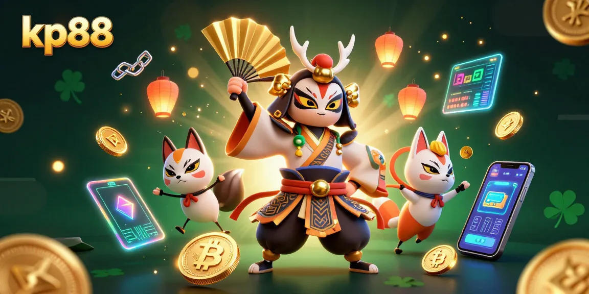 Experience thrilling wins at kp88, where the vibrant 3D characters meet Bitcoin elements for exciting gameplay.