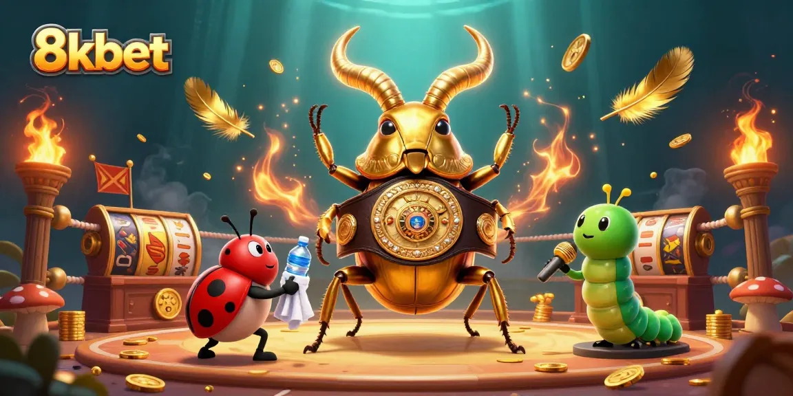Engage in thrilling 8kbet gameplay with sparkling casino elements and dynamic characters in action.