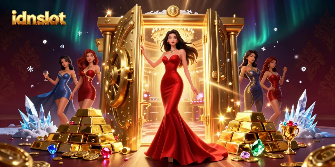 Engage with idnslot and win big in this vibrant VIP casino scene with treasures and luxury.