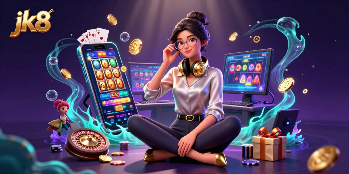Experience thrilling gaming adventures at jk8 online casino with vibrant illustrations and dynamic elements.