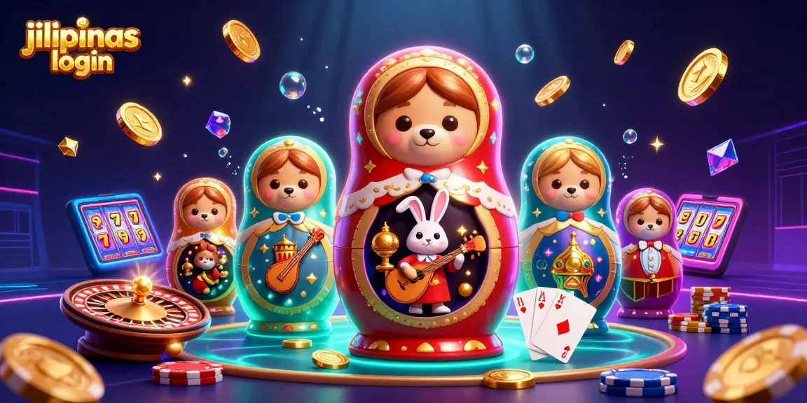 Engage in fun with Jilipinas login showcasing characters in an exciting casino scene.