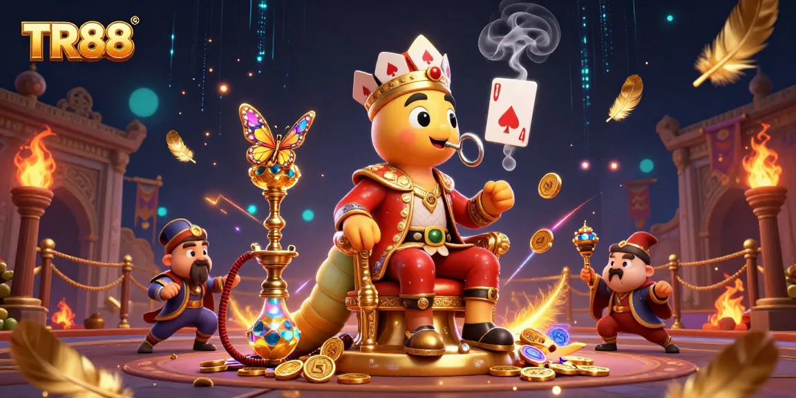 Experience the thrilling atmosphere of TR88 with vibrant casino elements in a 3D illustration.