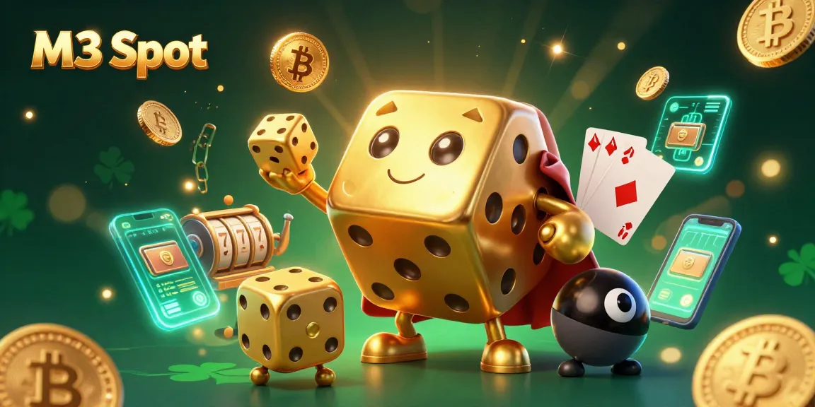 M3 Slot offers exciting slot reels and golden dice in an engaging casino environment.