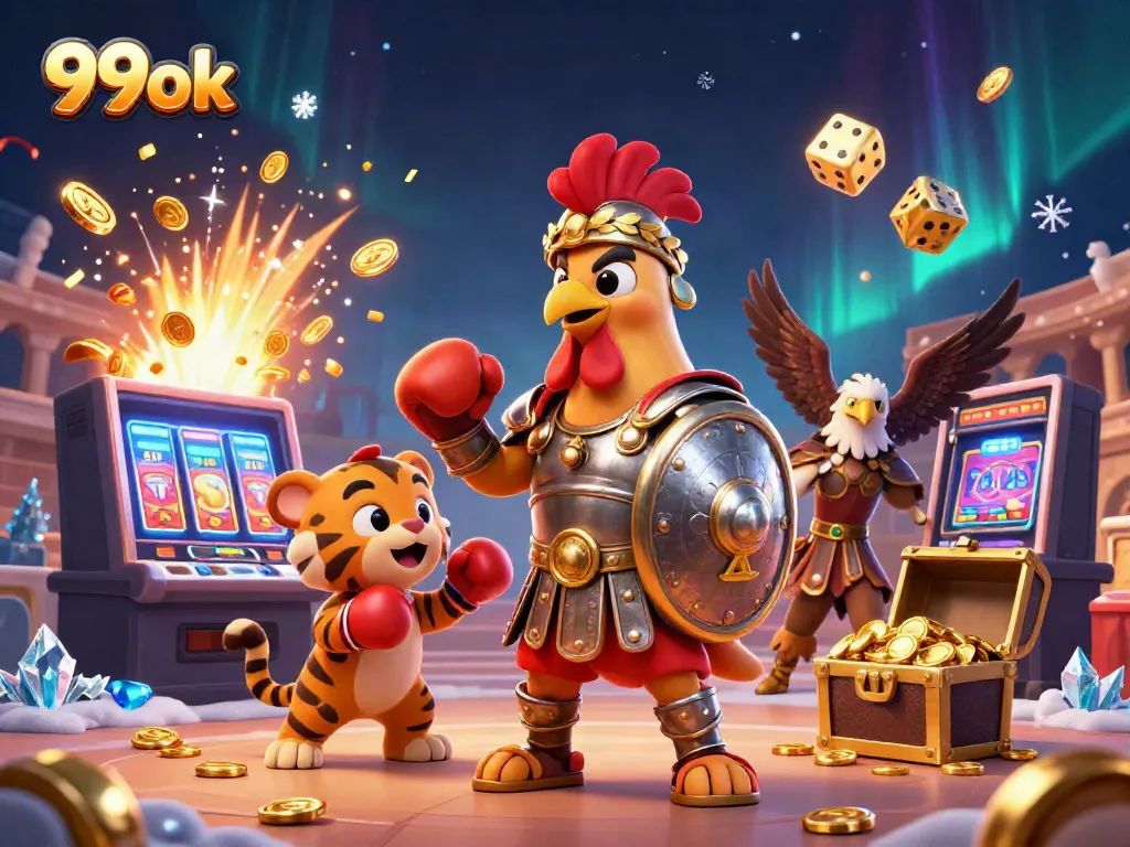 Experience the thrill of 99ok with colorful slot machines and exciting casino characters.