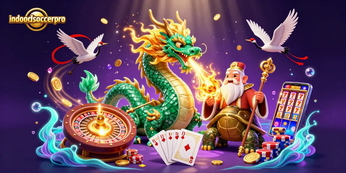 Experience thrilling gameplay with indoorsoccerpro's vibrant casino-themed illustration, showcasing dynamic characters and elements.