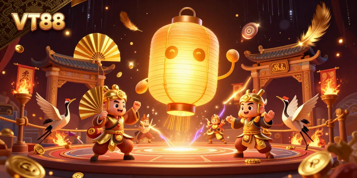 Engage with the vibrant VT88 casino experience featuring dynamic gaming and colorful characters.