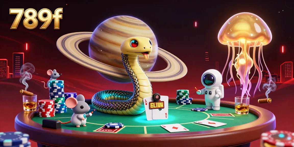 Watch the mesmerizing 789f cosmic roulette scene where astronaut mice bet on a Saturn ring wheel.