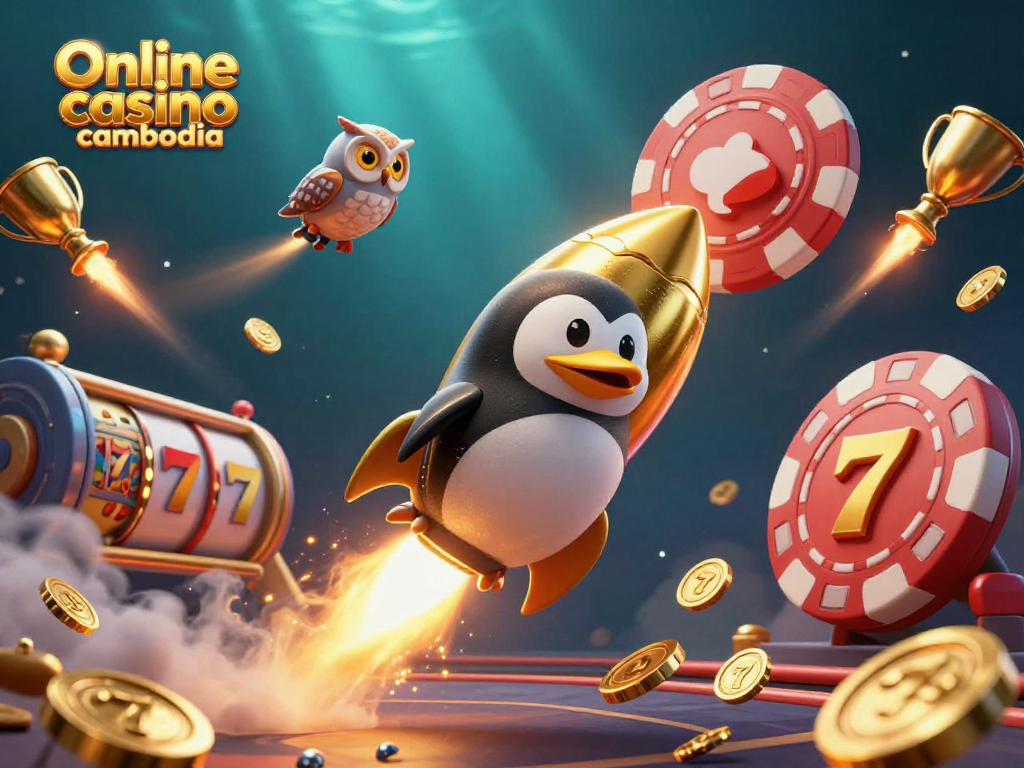 Play exciting games at the Online casino cambodia featuring vibrant 3D casino illustrations.