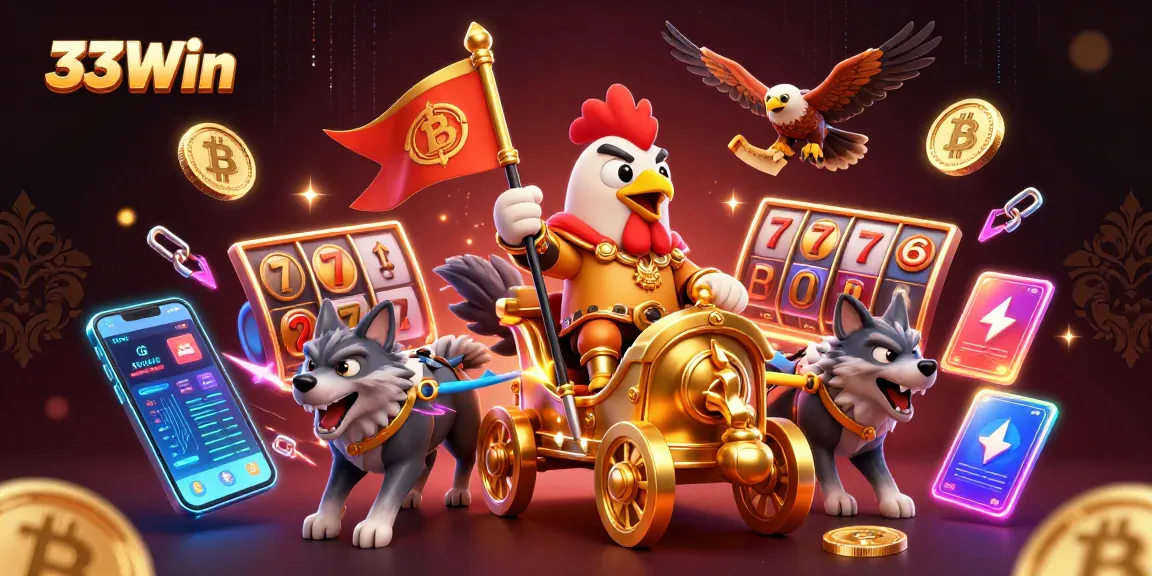Join the adventure at 33Win with a thrilling scene of gaming excitement