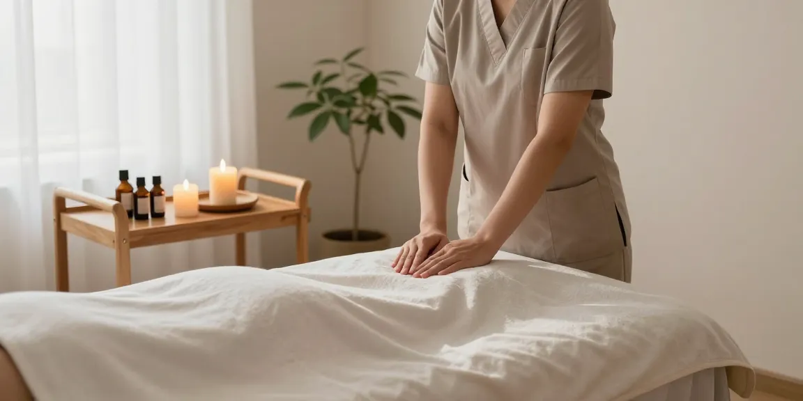 Experience 마포스웨디시 in a tranquil massage studio with essential oils and calming decor.