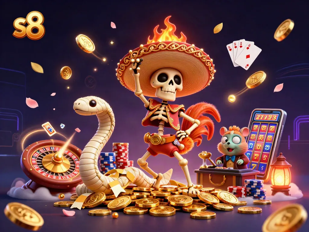 S8 brings excitement to the casino experience with a thrilling victory dance.