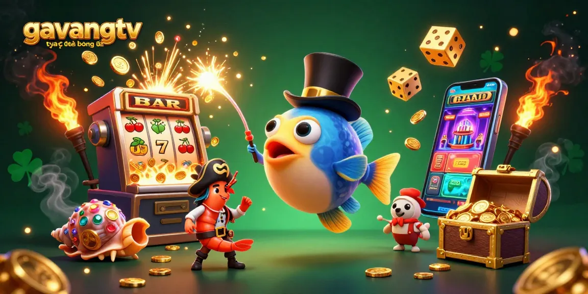 Catch golden coins with gavangtv trực tiếp bóng đá while enjoying 3D casino-themed characters and vibrant visuals.