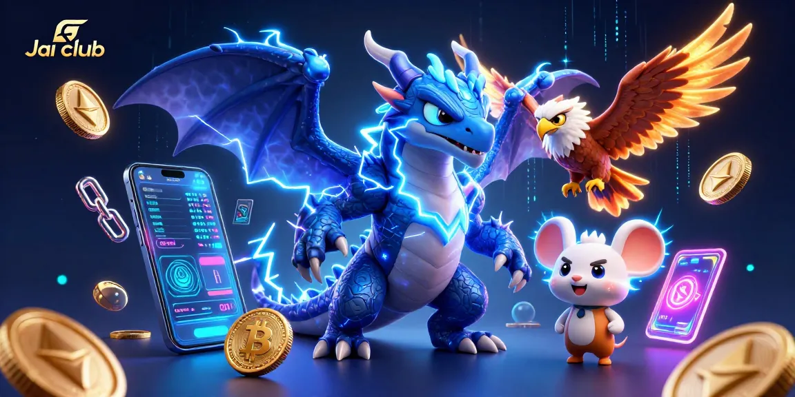 Engage in thrilling games on Jai club, featuring exciting elements like crypto coins and dynamic characters.
